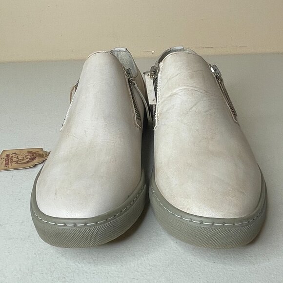 Diesel D-Icon Leather Distressed Zip Slip On Shoes Mens EU Size 46, US 12.5 - Picture 6 of 16